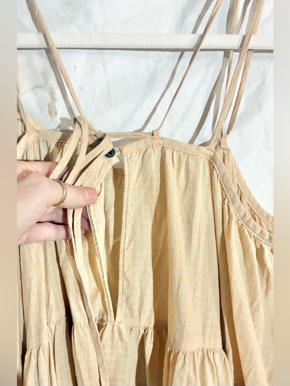 Everlane cotton Peasant Dress Sz M oversized Staple Billowy light Pockets - Picture 15 of 16